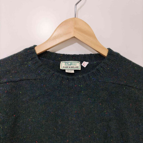 エルエルビーン L.L.Bean 70-80s アイルランド製 フリーダムスリーブ ネップ ウールニット メンズ import:L