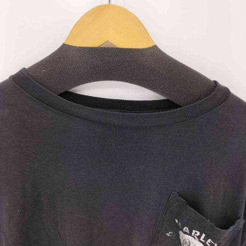 ハーレーダビッドソン HARLEY-DAVIDSON ポケット付き クルーネック 半袖Tシャツ カットソー メンズ