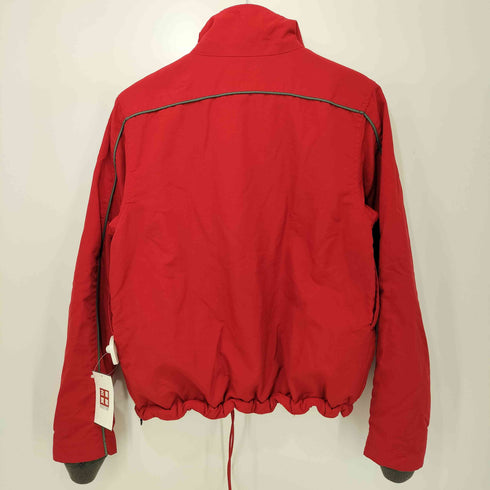 ポロジーンズカンパニーラルフローレン POLO JEANS COMPANY RALPH LAUREN 90s 裏地フリース 裾ドローコード ロゴパッチ ジップアップ ナイロンジャケット メンズ import:S