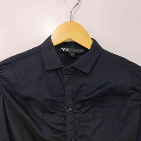 ワイスリー Y-3 ギャザーデザイン フレンチスリーブ ブラウス レディース JPN:S