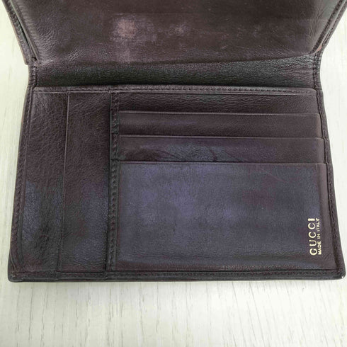 グッチ GUCCI バンブー レザー 3折り財布 レディース