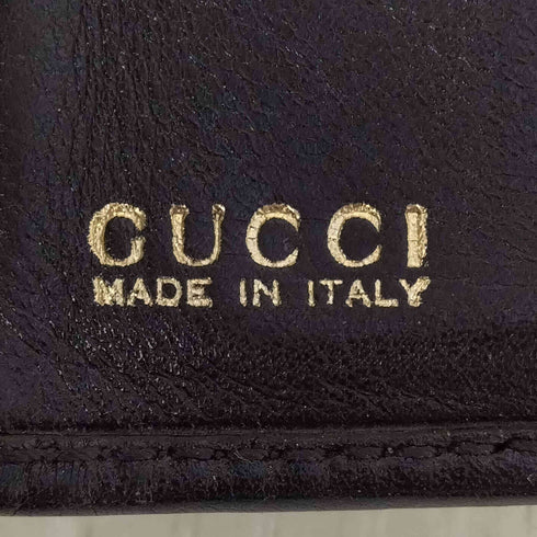グッチ GUCCI バンブー レザー 3折り財布 レディース
