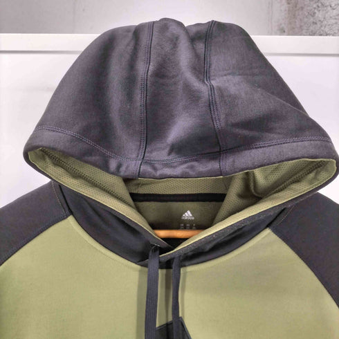 アディダス adidas パフォーマンス ロゴ バイカラー ラグラン フーディー パーカー メンズ 2XL
