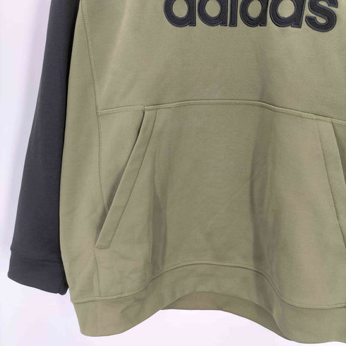 アディダス adidas パフォーマンス ロゴ バイカラー ラグラン フーディー パーカー メンズ 2XL