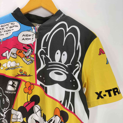 90S MADE IN ITALY イタリア製 テーマパーク キャラクター 総柄 プリント サイクル ジャージ メンズ
