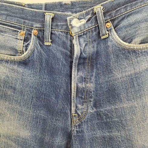 ドゥニーム Denime ボタンフライ 赤耳 ストレートパンツ メンズ