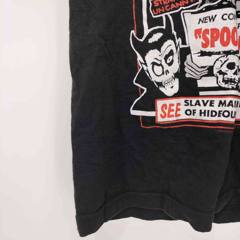 シュート SHOOT 00s Spooks A Poppin インダストリアル オルタナティブ メタル ショック ロック アートワーク プリント S/S Tシャツ メンズ import:S
