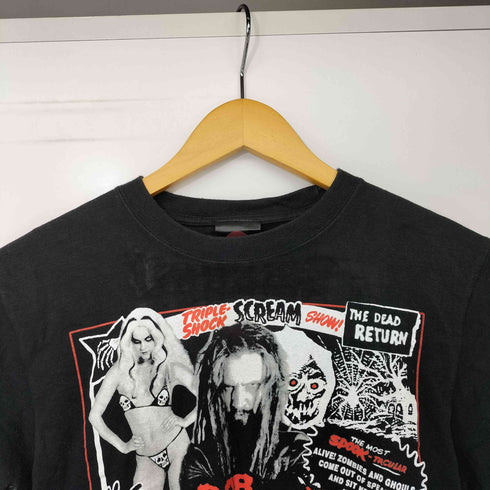 シュート SHOOT 00s Spooks A Poppin インダストリアル オルタナティブ メタル ショック ロック アートワーク プリント S/S Tシャツ メンズ import:S