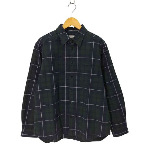 ネストローブコンフェクト nest Robe CONFECT リネン コットン チェック シャツ メンズ JPN:4