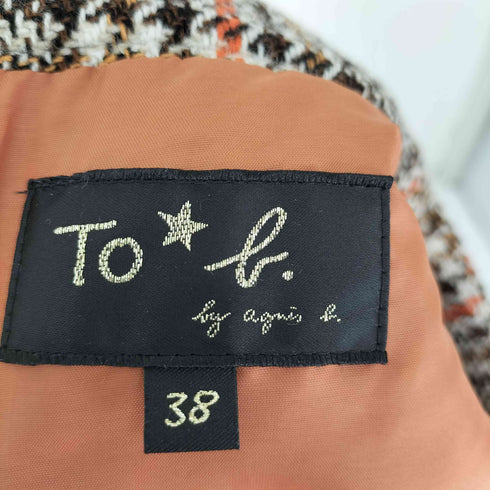トゥービーバイアニエスベー To b. by agnes b. チェックノースリーブフレアワンピース レディース JPN:38