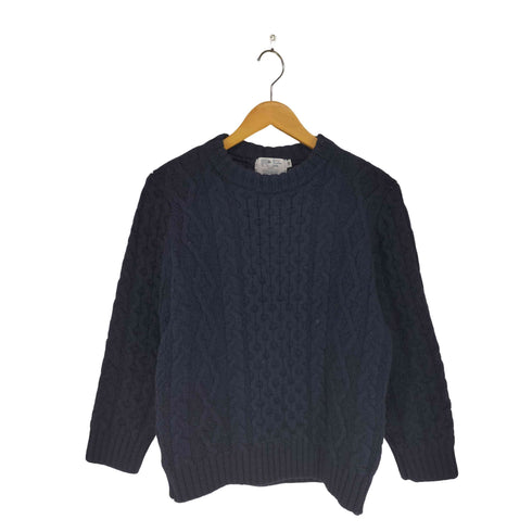 ケリーウーレンミルズ kerry woollen mills アランケーブルクルーネックセーター メンズ US:38