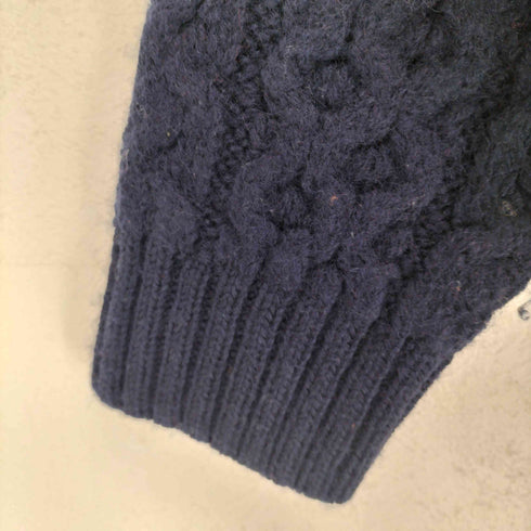 ケリーウーレンミルズ kerry woollen mills アランケーブルクルーネックセーター メンズ US:38