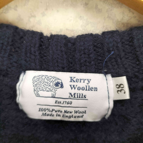 ケリーウーレンミルズ kerry woollen mills アランケーブルクルーネックセーター メンズ US:38