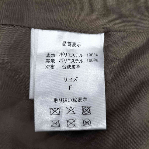 フェイクファー フーディージャケット レディース FREE