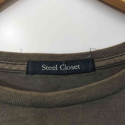 STEEL CLOSET ヘヴィメタル ハードロック ハードコア パンク Warpig Snaggletooth ロゴ プリント S/S Tシャツ メンズ JPN:M