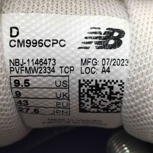 ニューバランス NEW BALANCE 996 width D ワイズ D スウェード スニーカー メンズ JPN:27.5