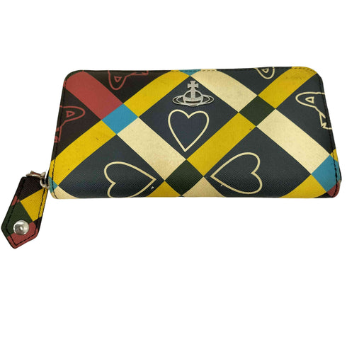ヴィヴィアンウエストウッド Vivienne Westwood マルチカラー ラウンド ファスナー ロングウォレット レディース