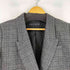 ザラ ZARA チェック柄 ダブルテーラードジャケット レディース import:L