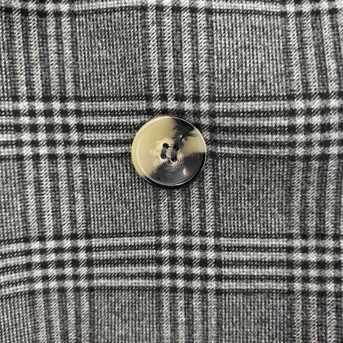 ザラ ZARA チェック柄 ダブルテーラードジャケット レディース import:L