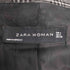 ザラ ZARA チェック柄 ダブルテーラードジャケット レディース import:L