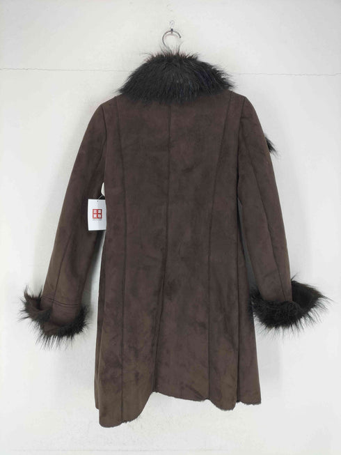 ザラ ZARA 襟ファーフェイクムートンジャケット レディース S