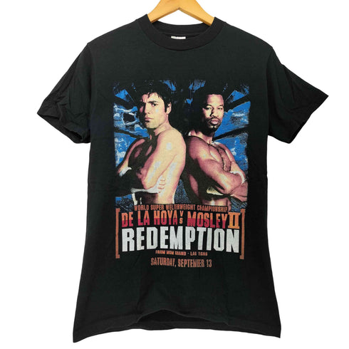 デルタプロウェイト DELTA PRO WEIGHT 00s 2003年 Oscar De La Hoya vs Shane Mosley 2 REDEMPTION ボクシング S/S Tシャツ メンズ import:S