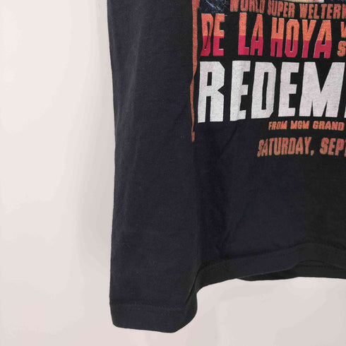 デルタプロウェイト DELTA PRO WEIGHT 00s 2003年 Oscar De La Hoya vs Shane Mosley 2 REDEMPTION ボクシング S/S Tシャツ メンズ import:S