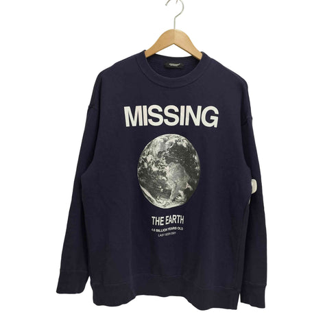 アンダーカバー UNDER COVER JUN TAKAHASHI 22AW MISSING THE EARTH グラフィックプリント スウェット メンズ JPN:1
