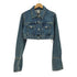 ザラ ZARA クロップド デニムジャケット レディース import:S
