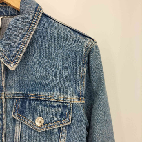 ザラ ZARA クロップド デニムジャケット レディース import:S
