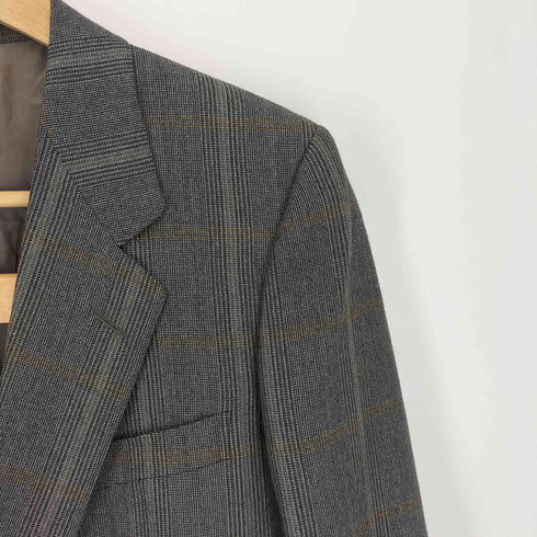 エルメネジルドゼニア Ermenegildo Zegna 80~90S イタリア製 グレンチェック 2B テーラードジャケット スラックス ウール セットアップ メンズ 48