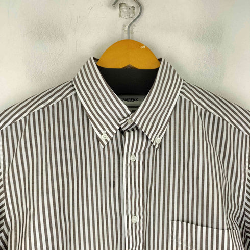 フェアファクス FAIRFAX ストライプ L/S BDシャツ メンズ import:L