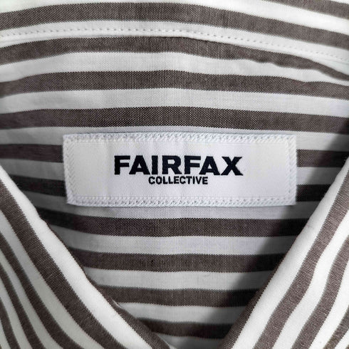 フェアファクス FAIRFAX ストライプ L/S BDシャツ メンズ import:L