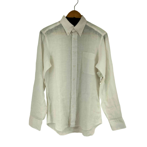 フェアファクス FAIRFAX リネン100% L/S BDシャツ メンズ import:M