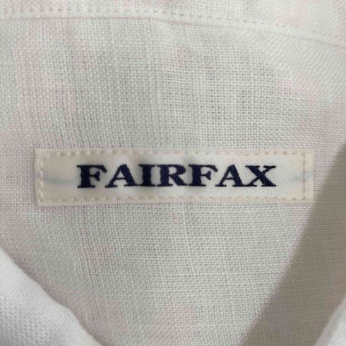 フェアファクス FAIRFAX リネン100% L/S BDシャツ メンズ import:M