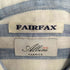 フェアファクス FAIRFAX ストライプ ドレスシャツ クレリック メンズ import:M