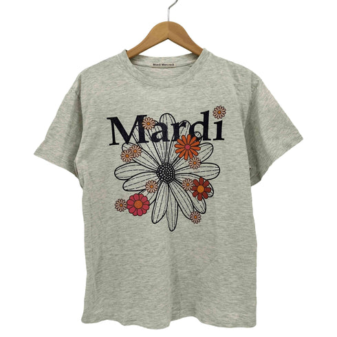 マルディメクルディ Mardi Mercredi ロゴフラワープリント クルーネック Tシャツ レディース FREE