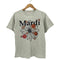 マルディメクルディ Mardi Mercredi ロゴフラワープリント クルーネック Tシャツ レディース FREE