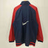 ナイキ NIKE 90s 銀タグ スウッシュ刺繍 バイカラー ラグラン ナイロンジップアップジャケット メンズ import:XL