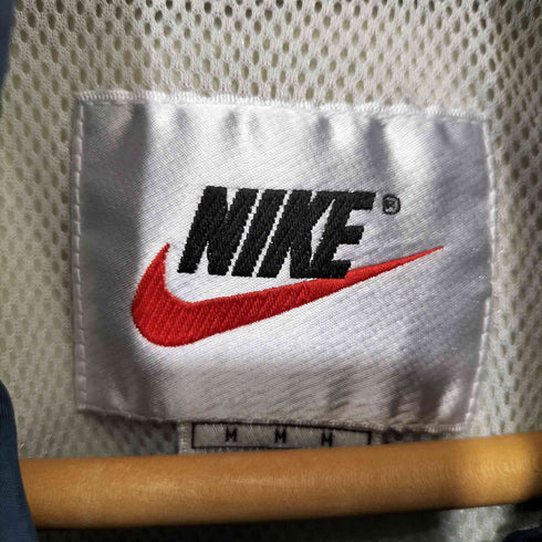 ナイキ NIKE 90s 銀タグ バイカラー ナイロンジップアップジャケット メンズ import:M