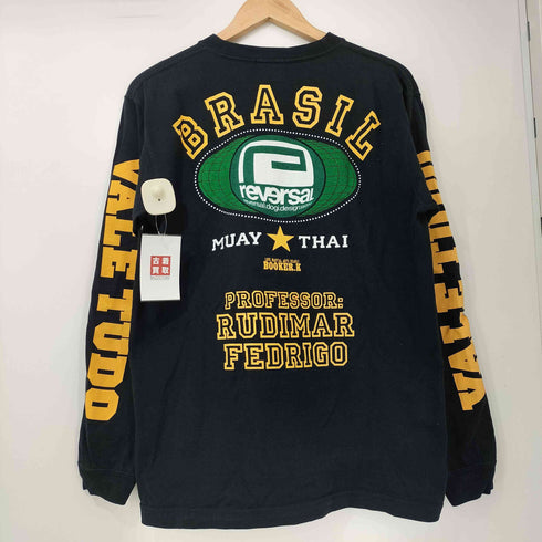 リバーサル REVERSAL CHUTE BOXE シュートボクセ クルーネック L/S Tシャツ メンズ JPN:S
