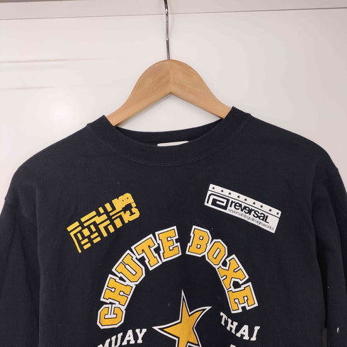 リバーサル REVERSAL CHUTE BOXE シュートボクセ クルーネック L/S Tシャツ メンズ JPN:S
