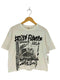 ila フロントプリントクロップドTシャツ レディース