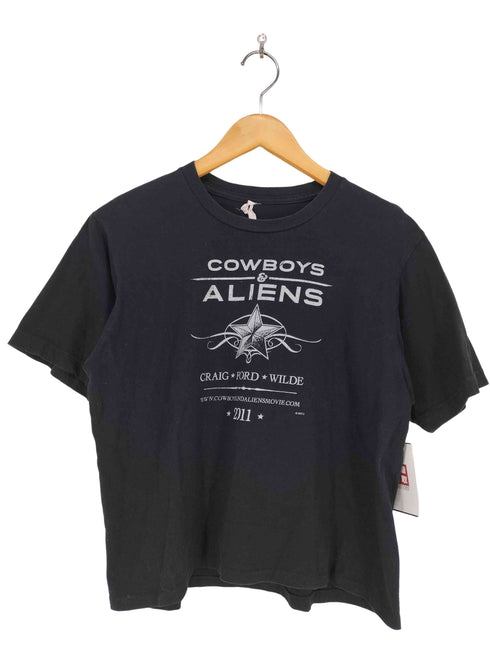 アンビル Anvil COWBOYS ALIENS フロントプリントクロップドTシャツ レディース M