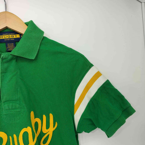 ラグビーラルフローレン Rugby Ralph Lauren 刺繍デザイン ピケ ポロシャツ メンズ import:XS