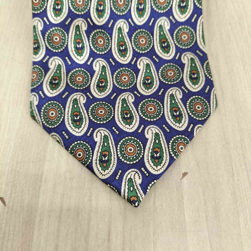 CONTAROLLI MADE IN ITALY ペイズリー柄シルクネクタイ メンズ