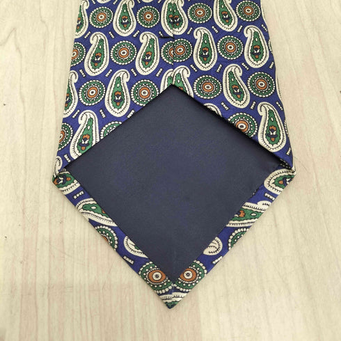 CONTAROLLI MADE IN ITALY ペイズリー柄シルクネクタイ メンズ