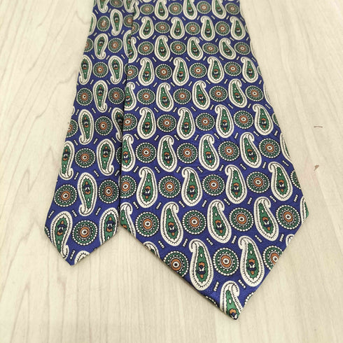 CONTAROLLI MADE IN ITALY ペイズリー柄シルクネクタイ メンズ