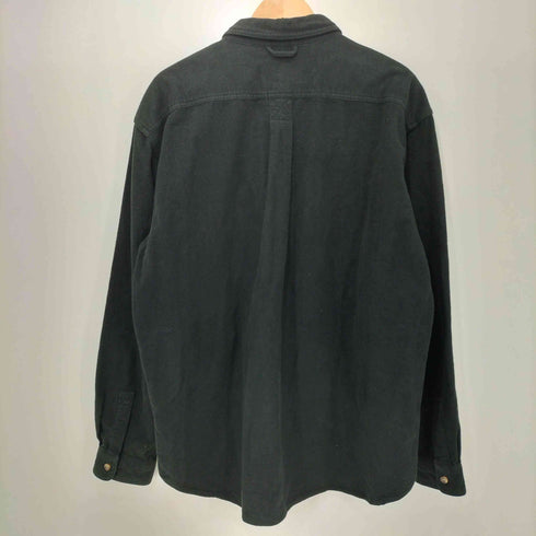 エディーバウアー Eddie Bauer 90s 00s コットン シャモアクロスロングスリーブシャツ メンズ import:L