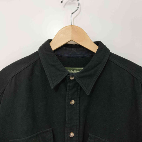 エディーバウアー Eddie Bauer 90s 00s コットン シャモアクロスロングスリーブシャツ メンズ import:L